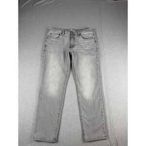 Mutual Weave The Taper Gray Stretch Jeans Men's 34x30 Slim Taper Denim